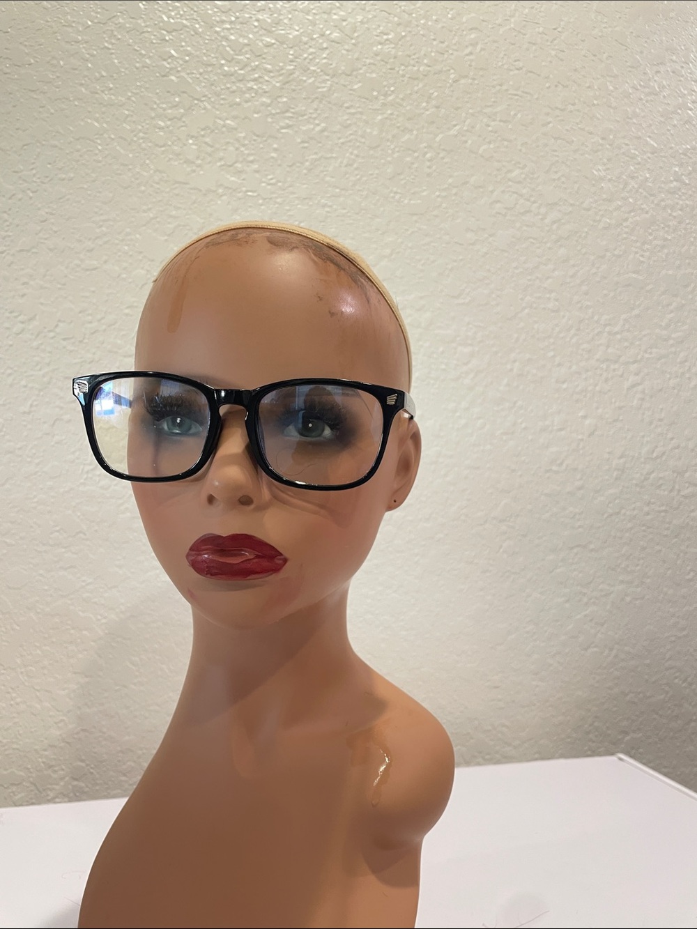 Women's Fashion Black Oversized Square Glasses